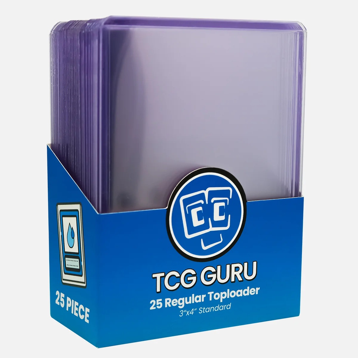 TCG Guru - 25 Regular Toploader 3" x 4"