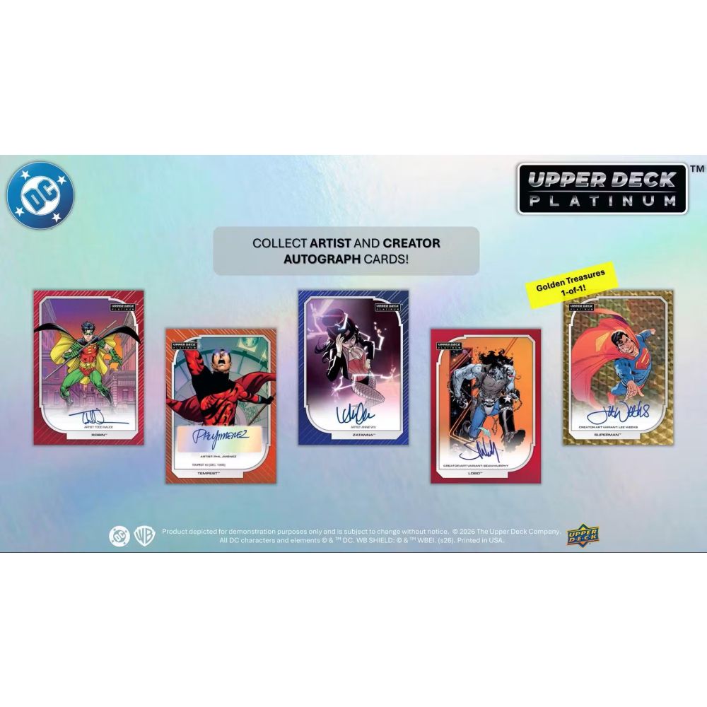 2026 Upper Deck Platinum: DC Trading Cards Hobby Box – Bild 4